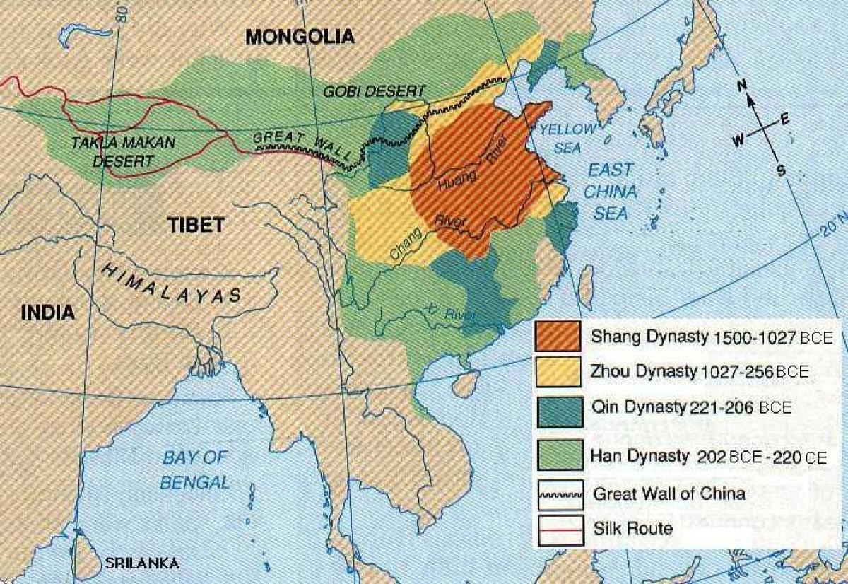 древний Китай география