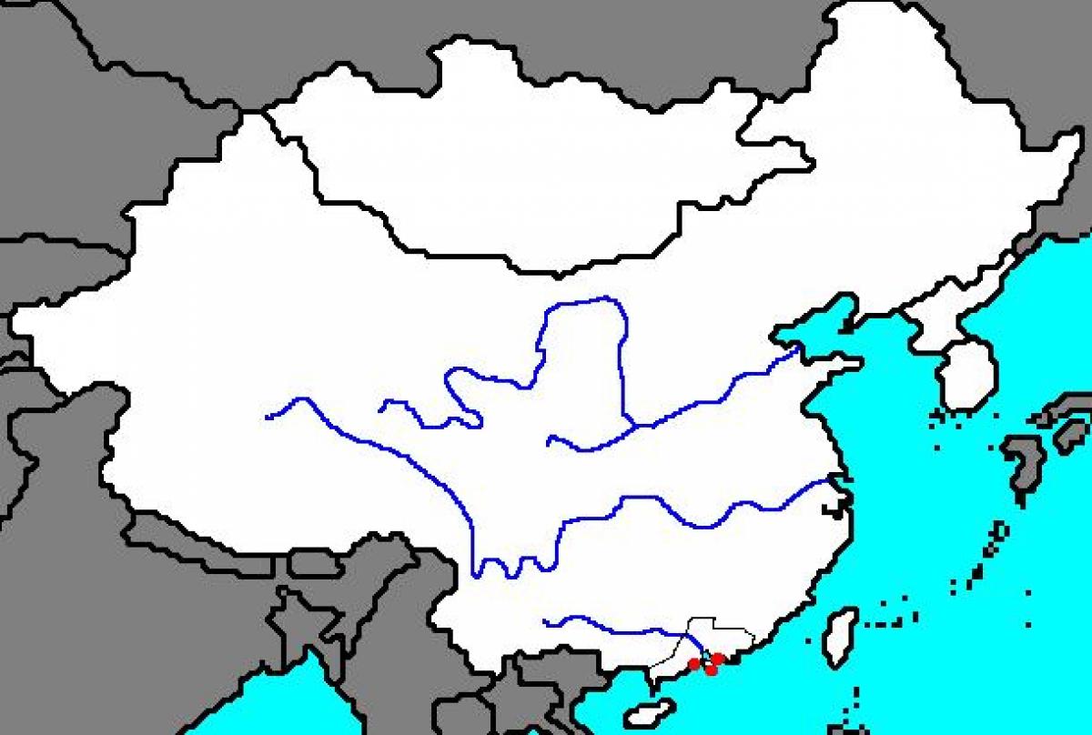 пустая карта Древнего Китая