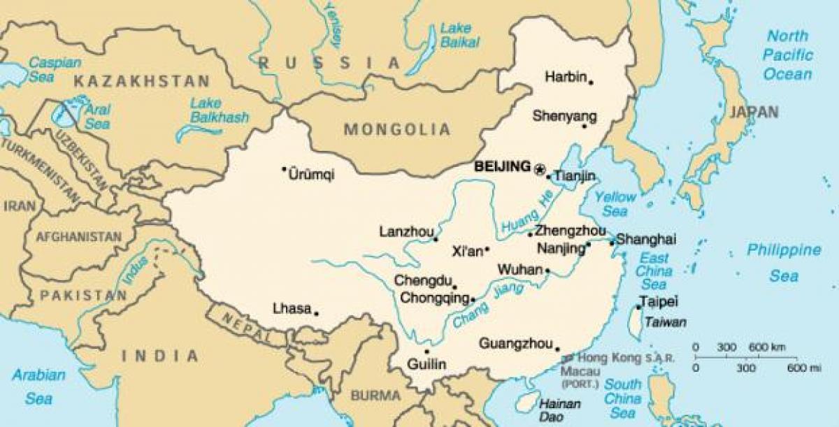 древняя карта Китая
