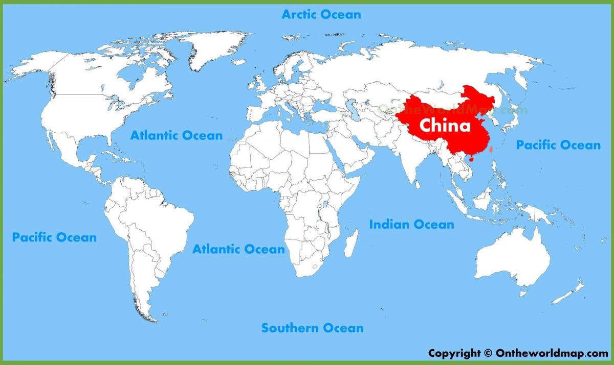 карта мира из Китая