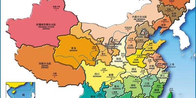 Карта провинций Китая