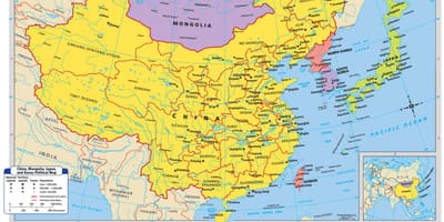 Карта Китая