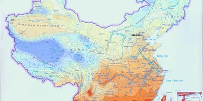 Погода карте Китая