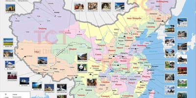 Карта Китая пик