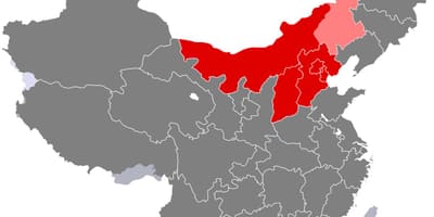 Карта Северного Китая