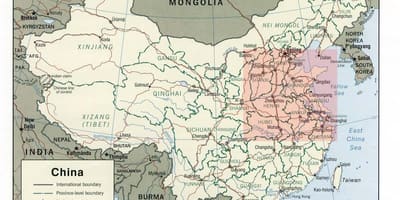 Карта Северо-китайской равнины