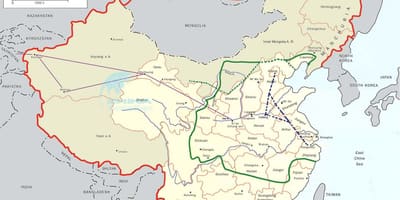 Карта Китая великий канал