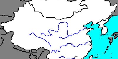Пустая карта Древнего Китая