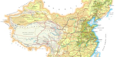Китай топографические карты
