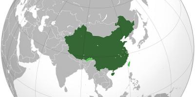 Китай карта мира
